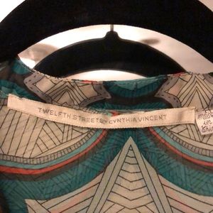 Twelfth Street by Cynthia Vincent Tops - Sheer printed blouse Twelfth Street by Cynthia Vincent Tops - Sheer printed blouse